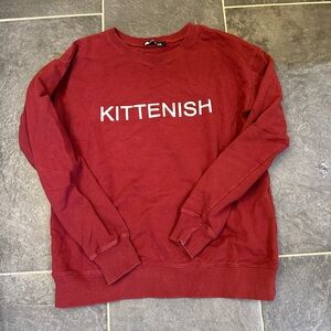 Kittenish Women's Red Sweater